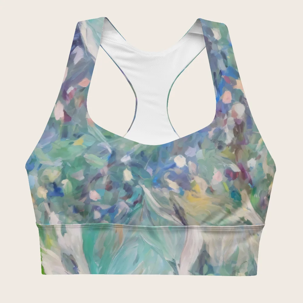 Longline Sports Bra on model