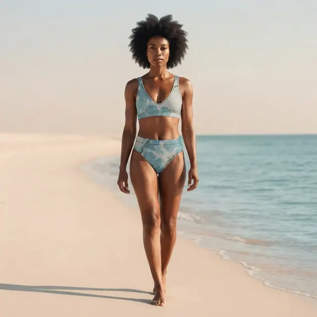 High-Waisted Bikini, one-of-one design 82D17762
