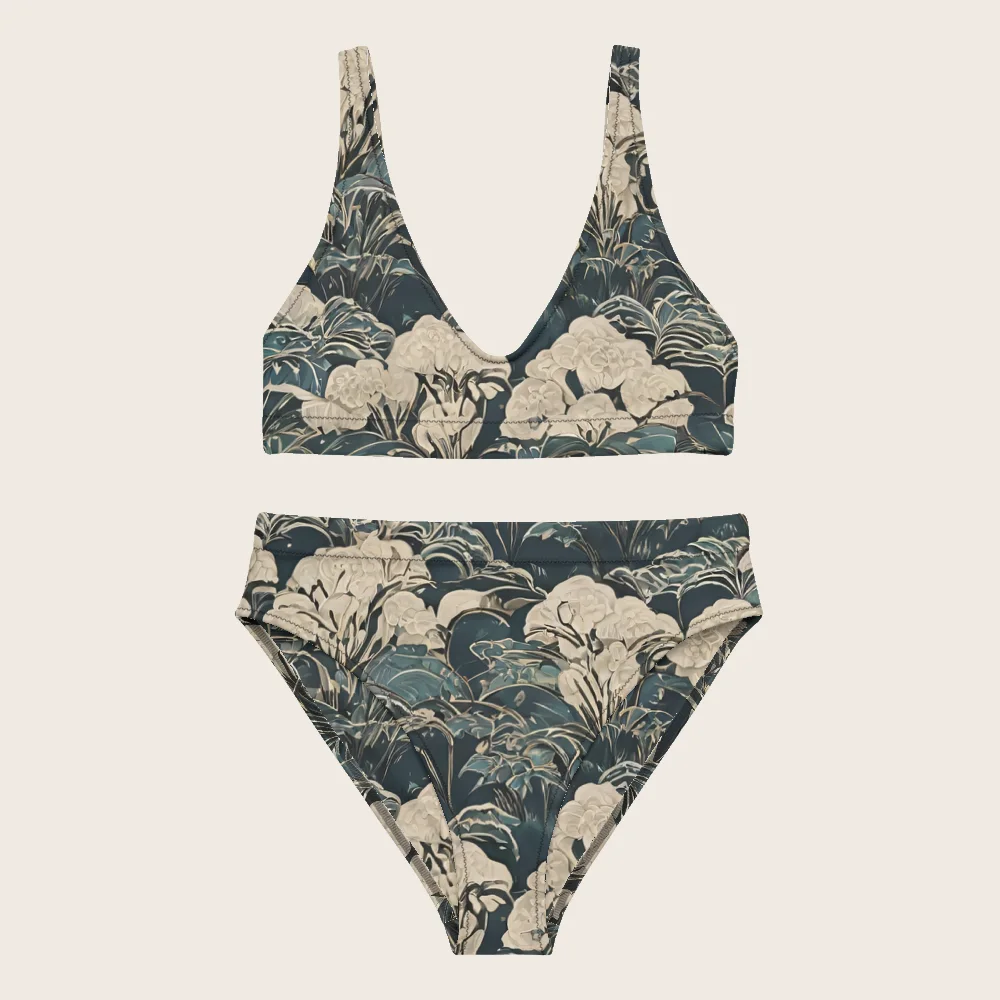 High-Waisted Bikini on model