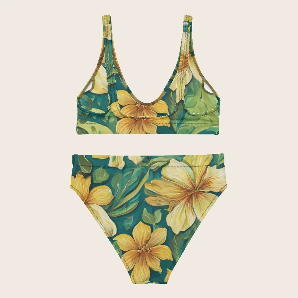 High-Waisted Bikini on model