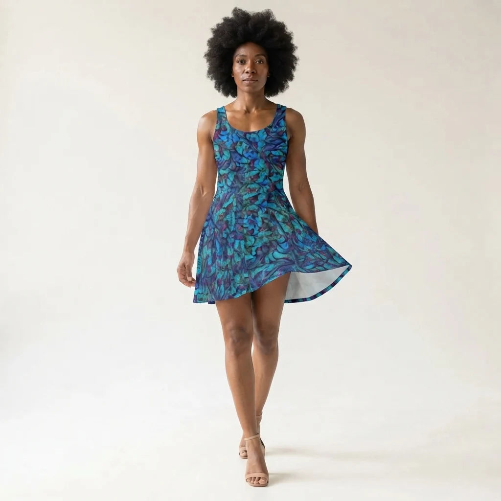 Skater Dress on model
