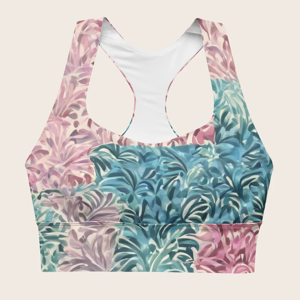 Longline Sports Bra on model