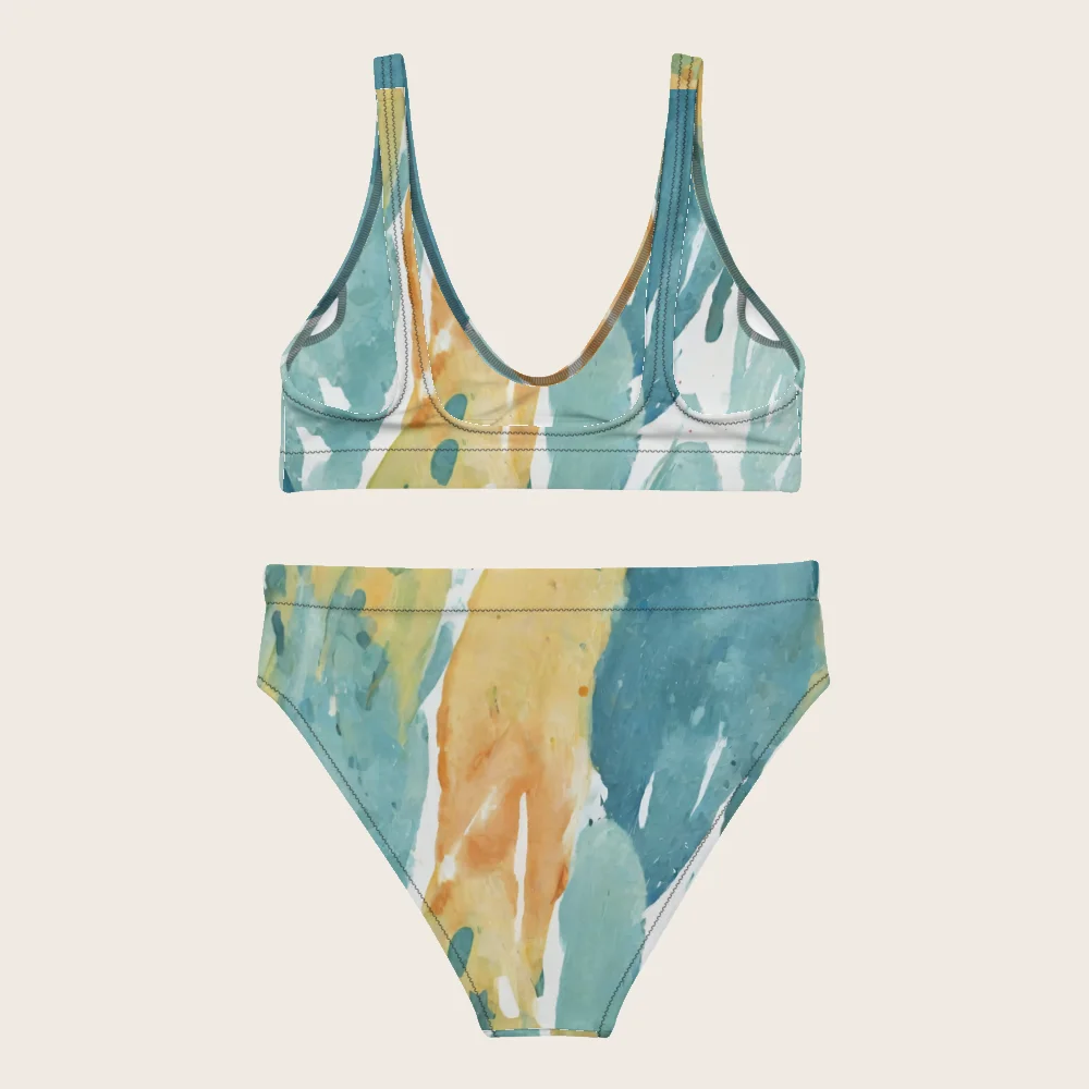 High-Waisted Bikini on model