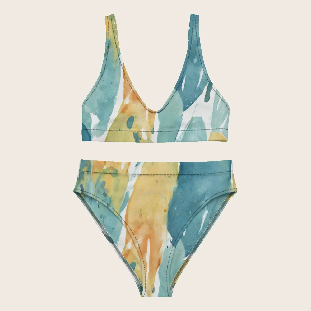 High-Waisted Bikini on model