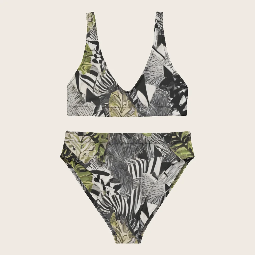 High-Waisted Bikini on model