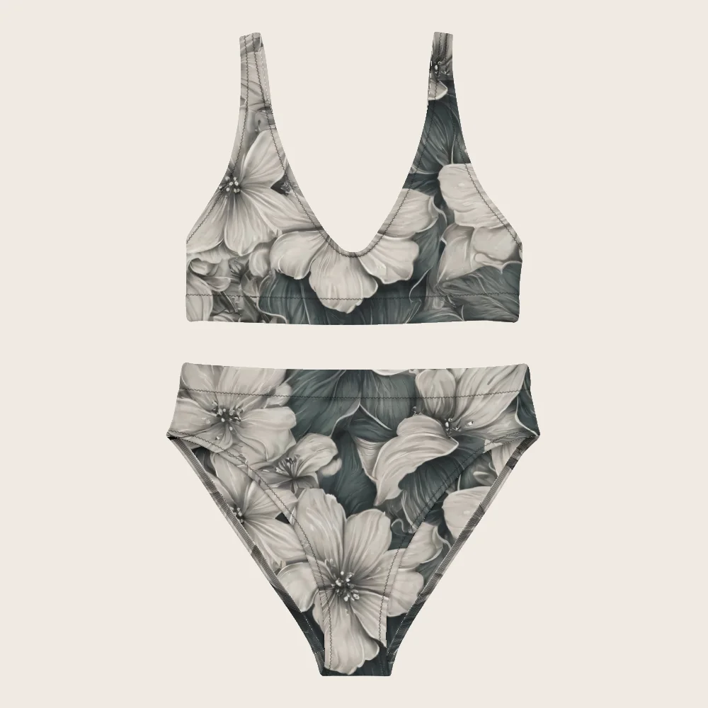 High-Waisted Bikini on model