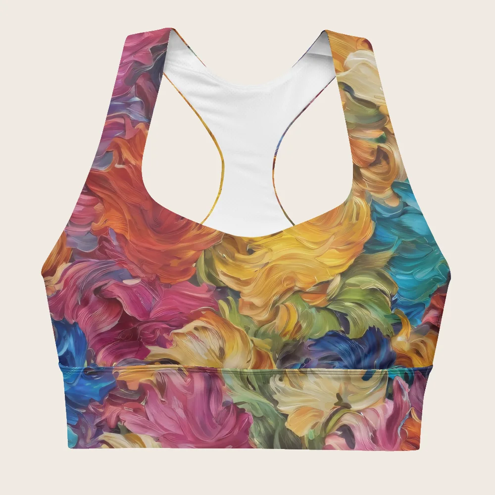Longline Sports Bra on model