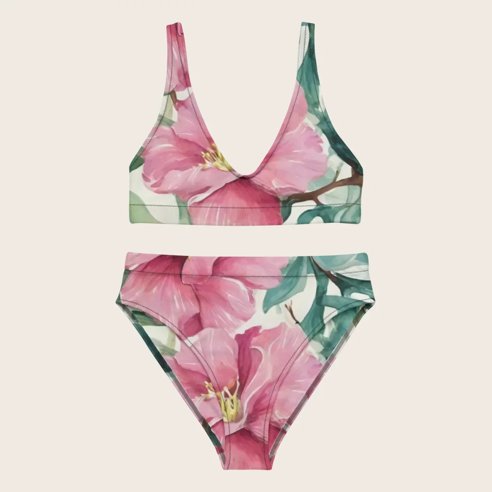 High-Waisted Bikini on model