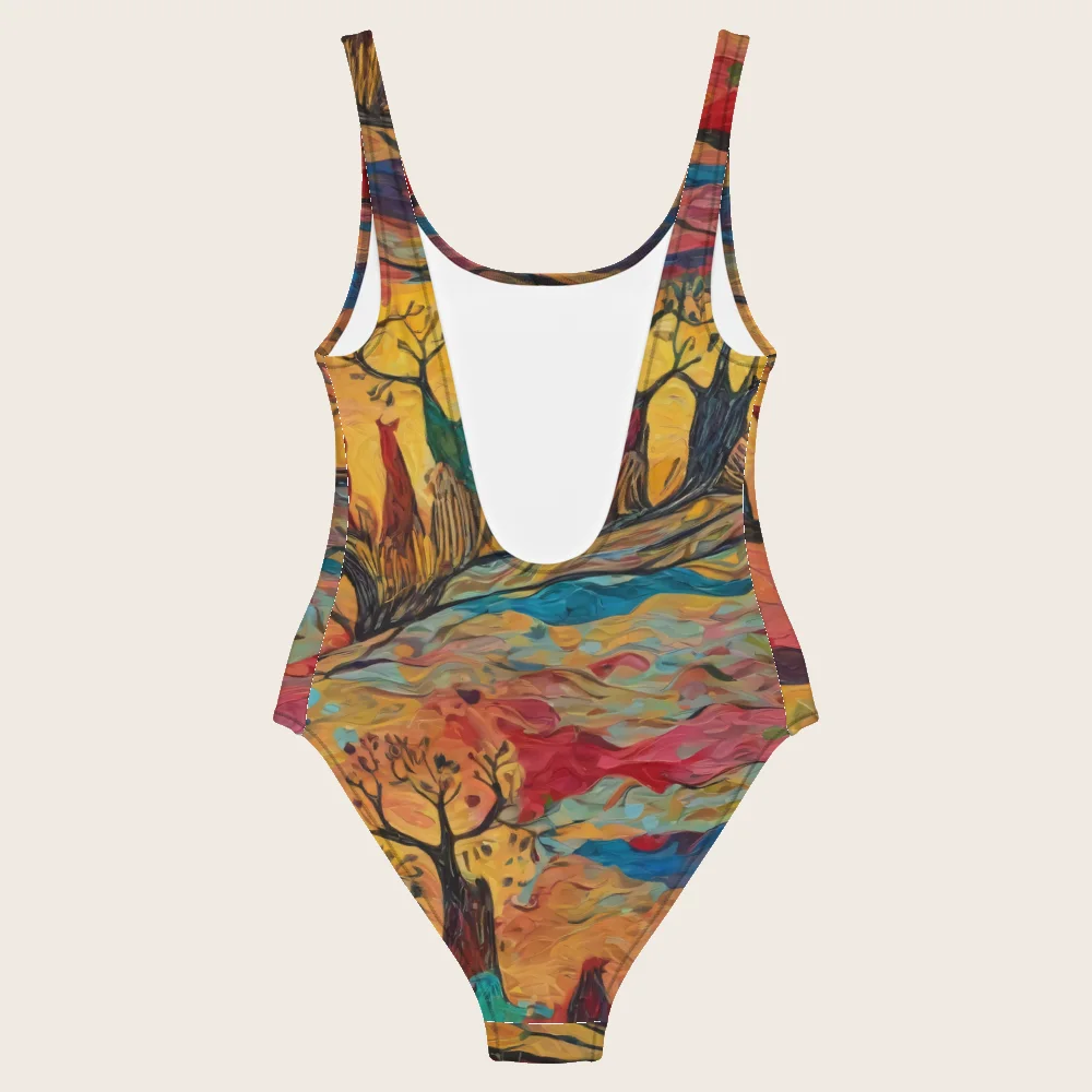 One-Piece Swimsuit on model