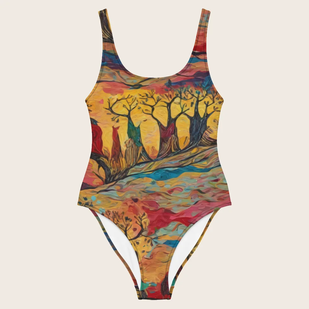 One-Piece Swimsuit on model