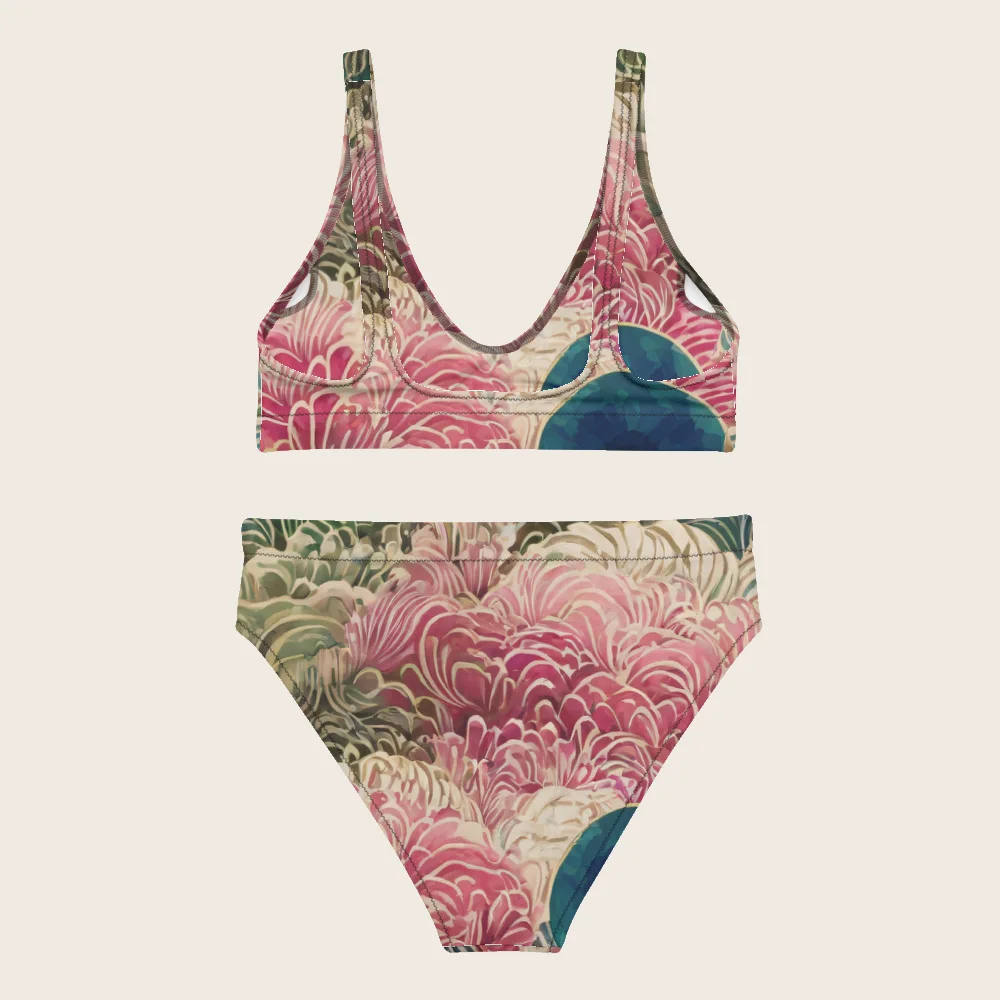 High-Waisted Bikini on model