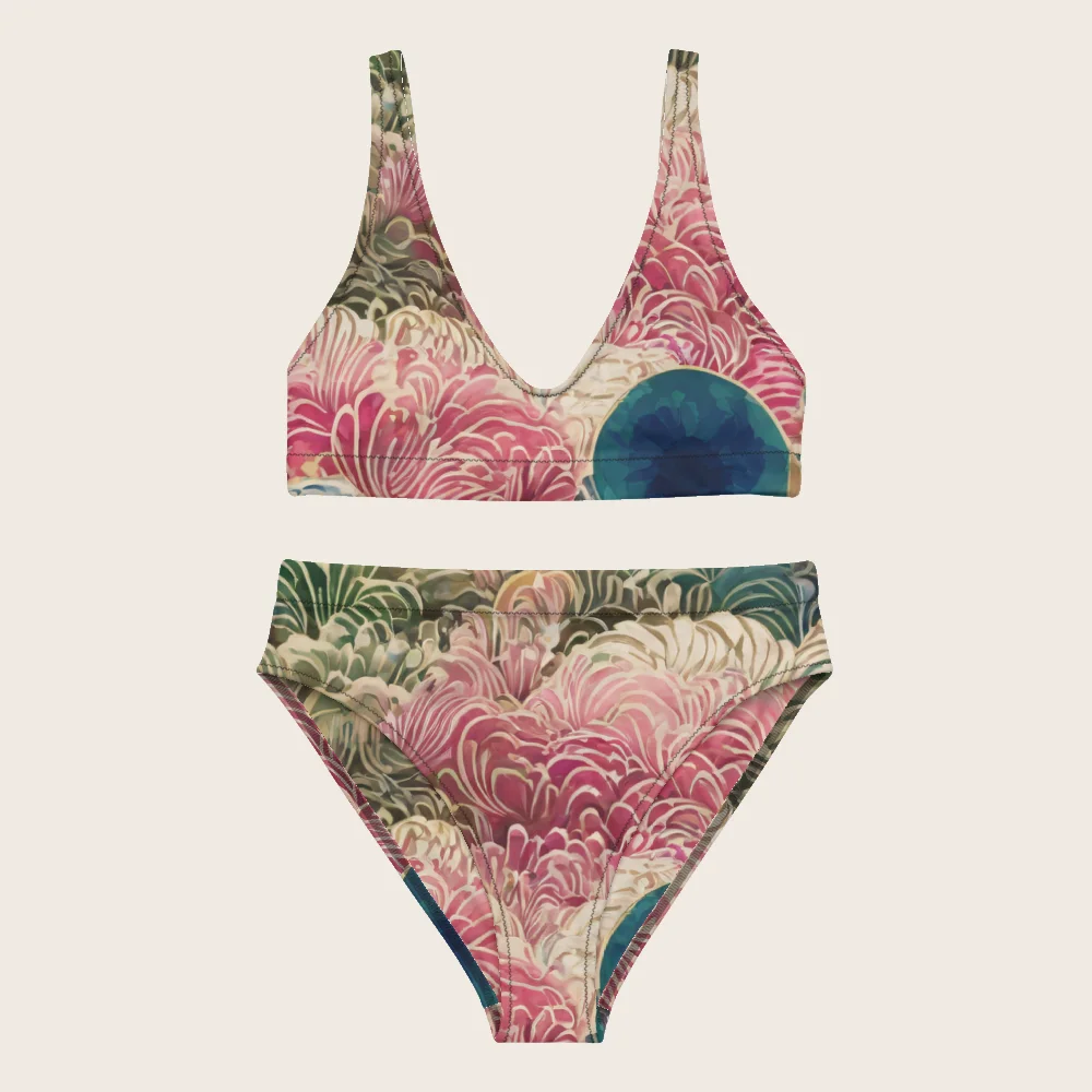 High-Waisted Bikini on model
