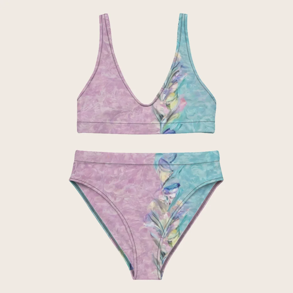 High-Waisted Bikini on model