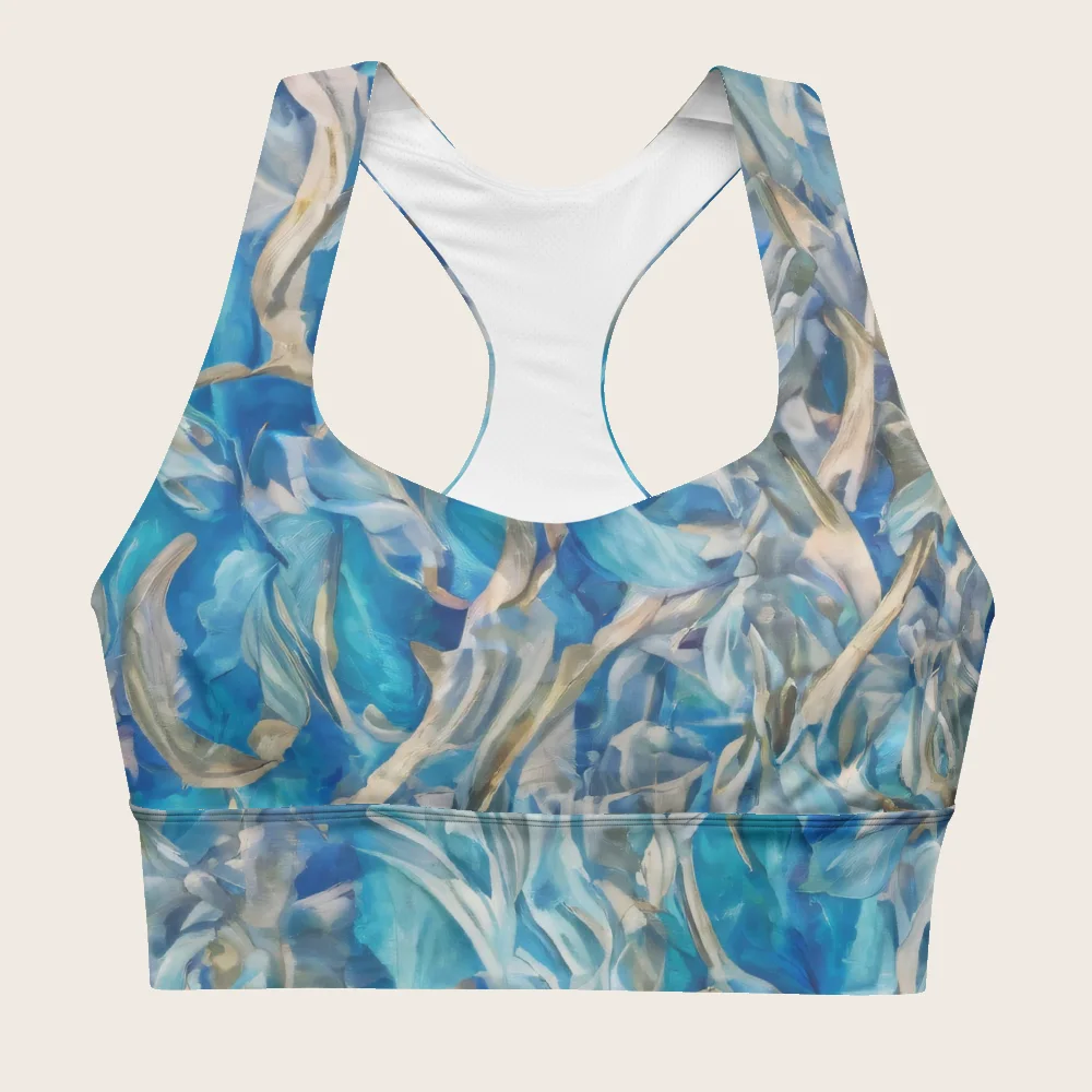 Longline Sports Bra on model
