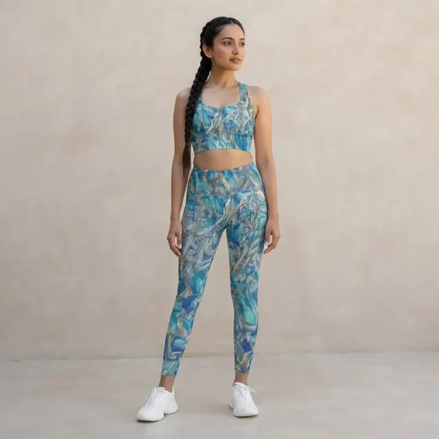 Longline Sports Bra, one-of-one design FAD122E6