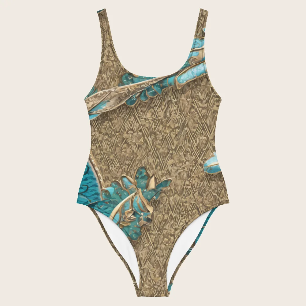 One-Piece Swimsuit on model