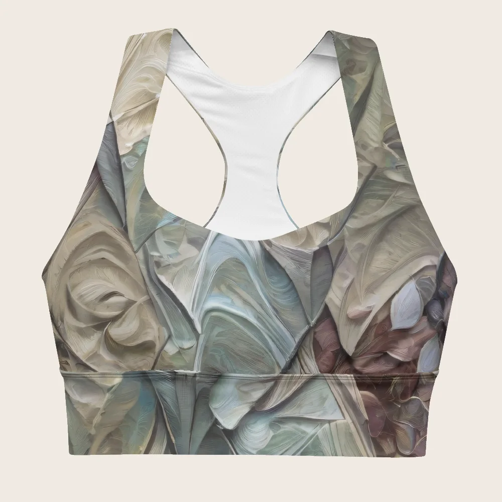 Longline Sports Bra on model