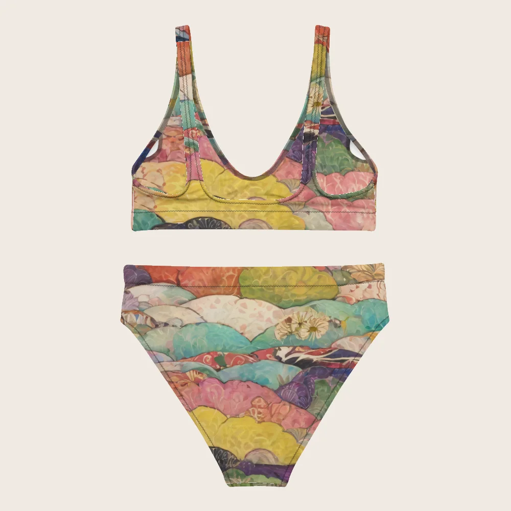 High-Waisted Bikini on model