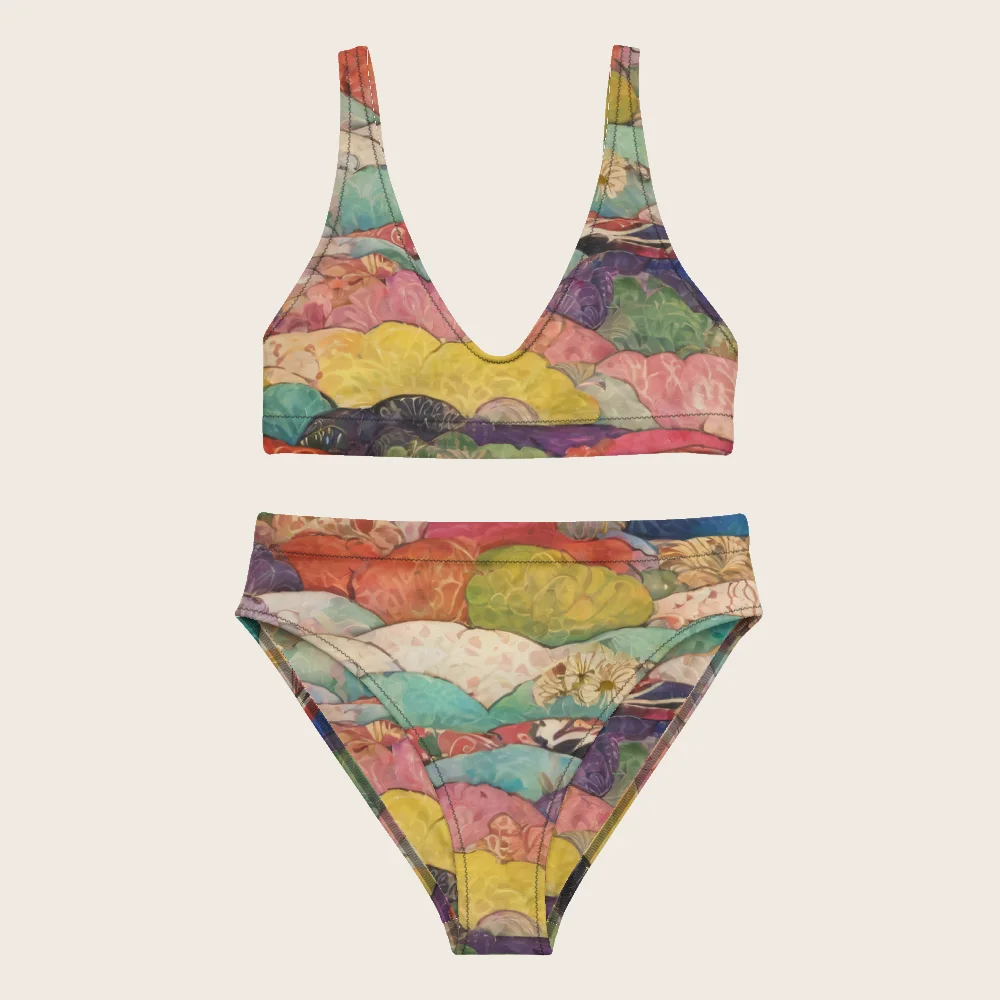 High-Waisted Bikini on model