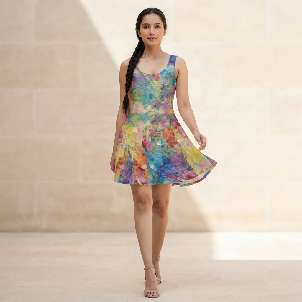 Skater Dress on model