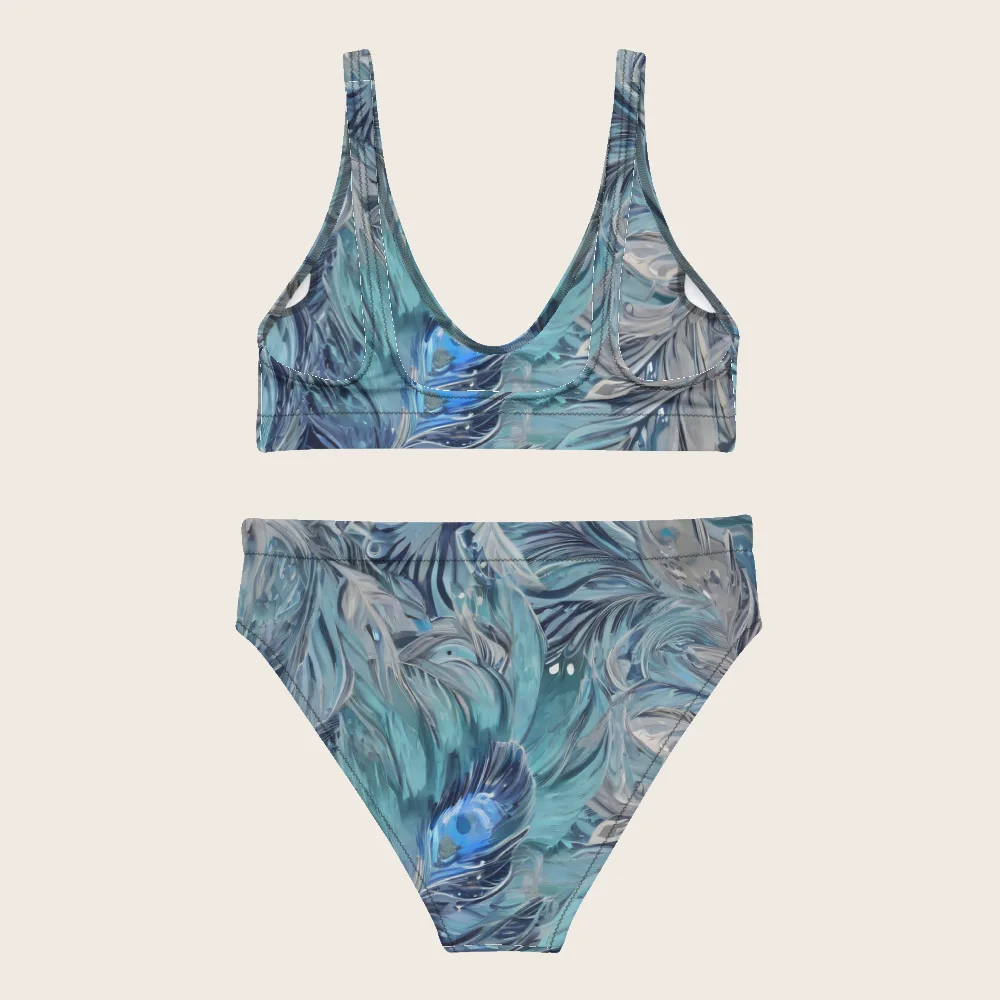 High-Waisted Bikini on model