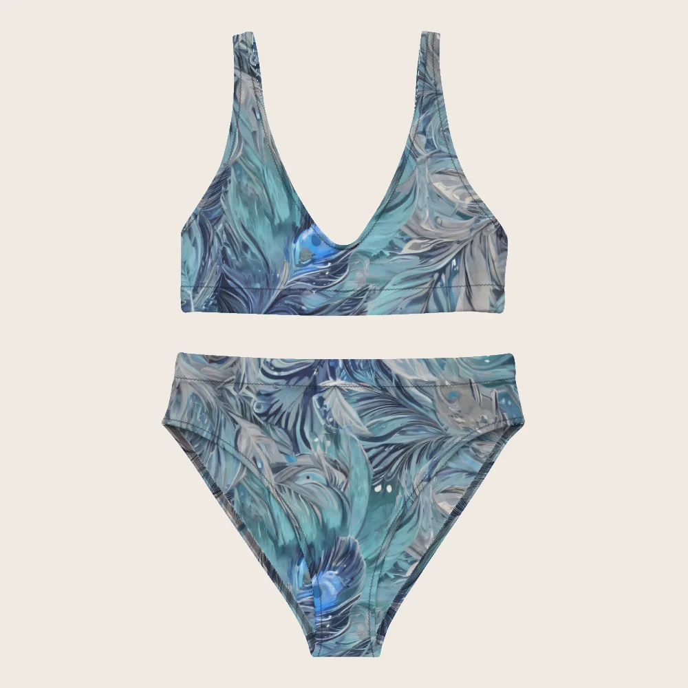 High-Waisted Bikini on model