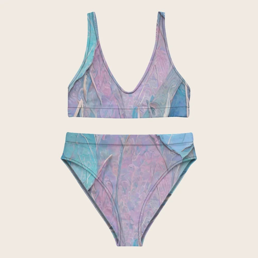 High-Waisted Bikini on model