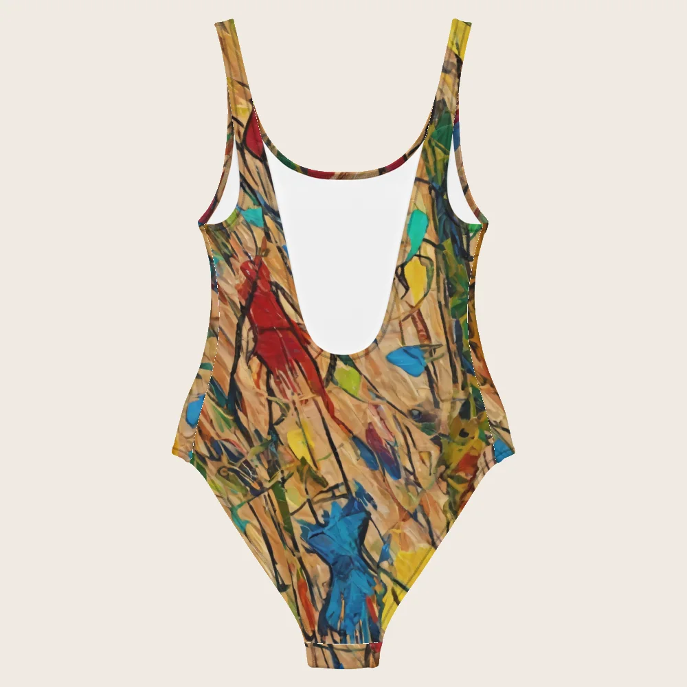 One-Piece Swimsuit on model
