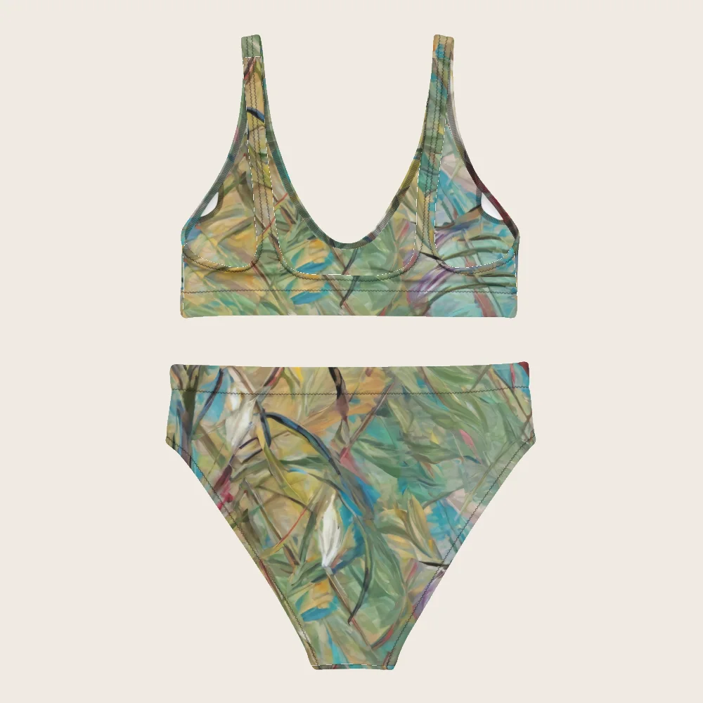 High-Waisted Bikini on model