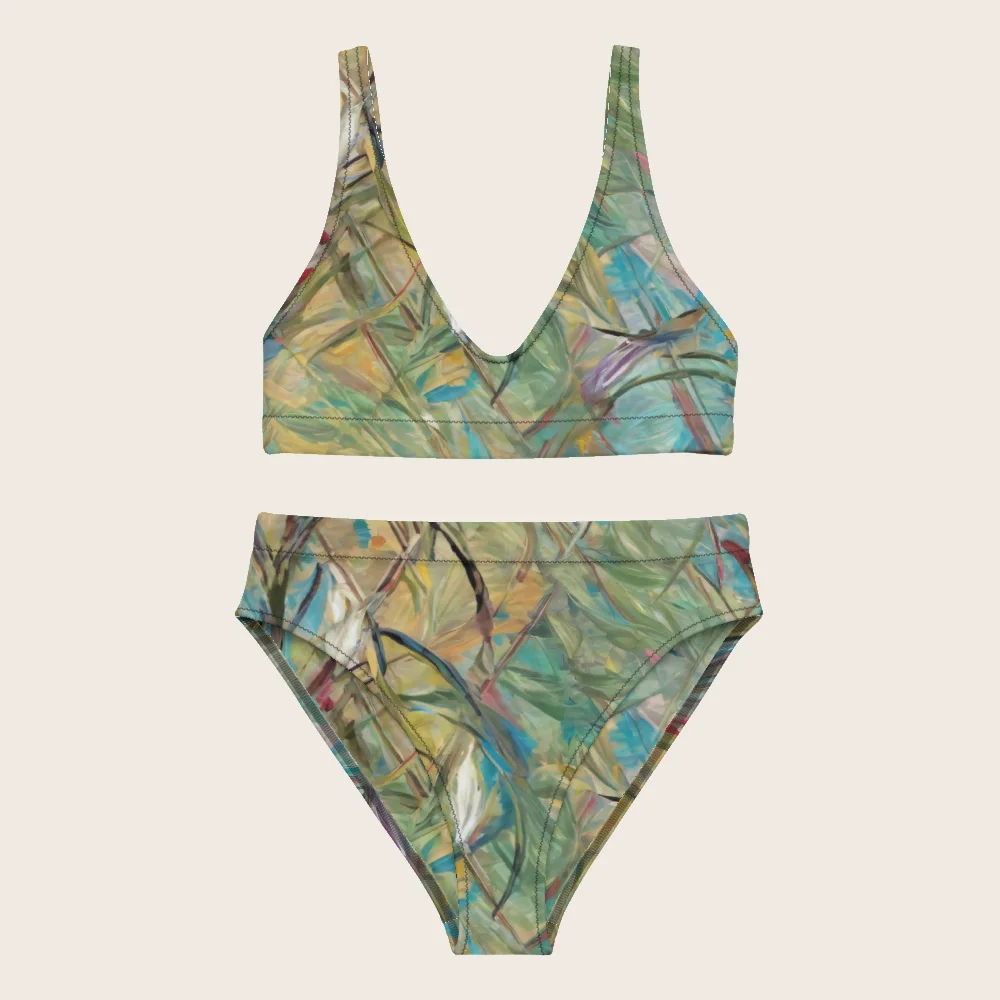 High-Waisted Bikini on model