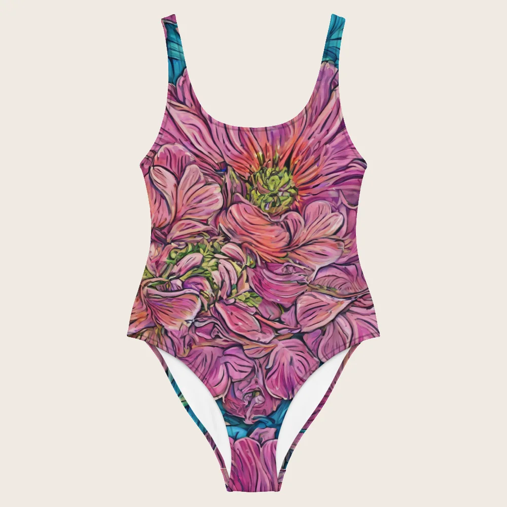 One-Piece Swimsuit on model