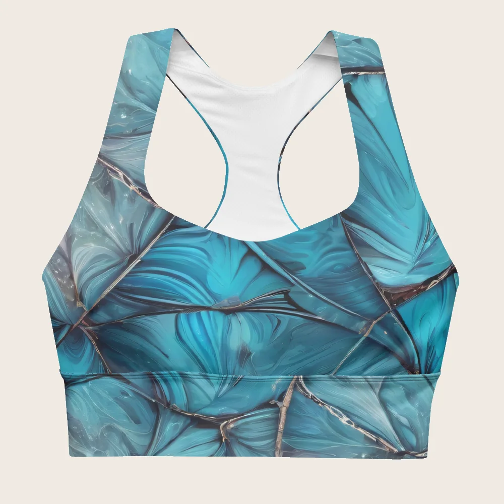 Longline Sports Bra on model