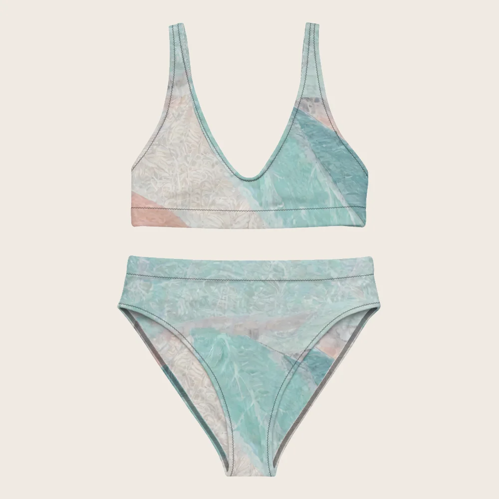 High-Waisted Bikini on model