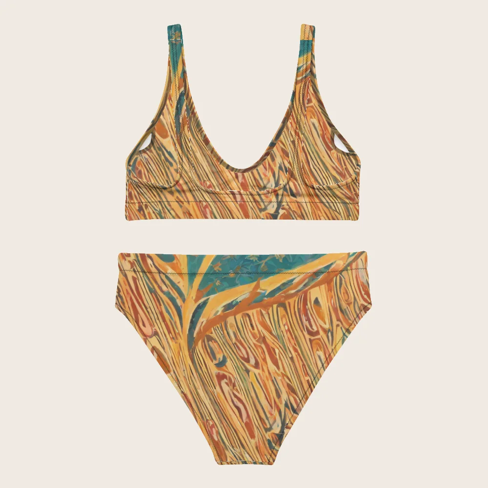 High-Waisted Bikini on model