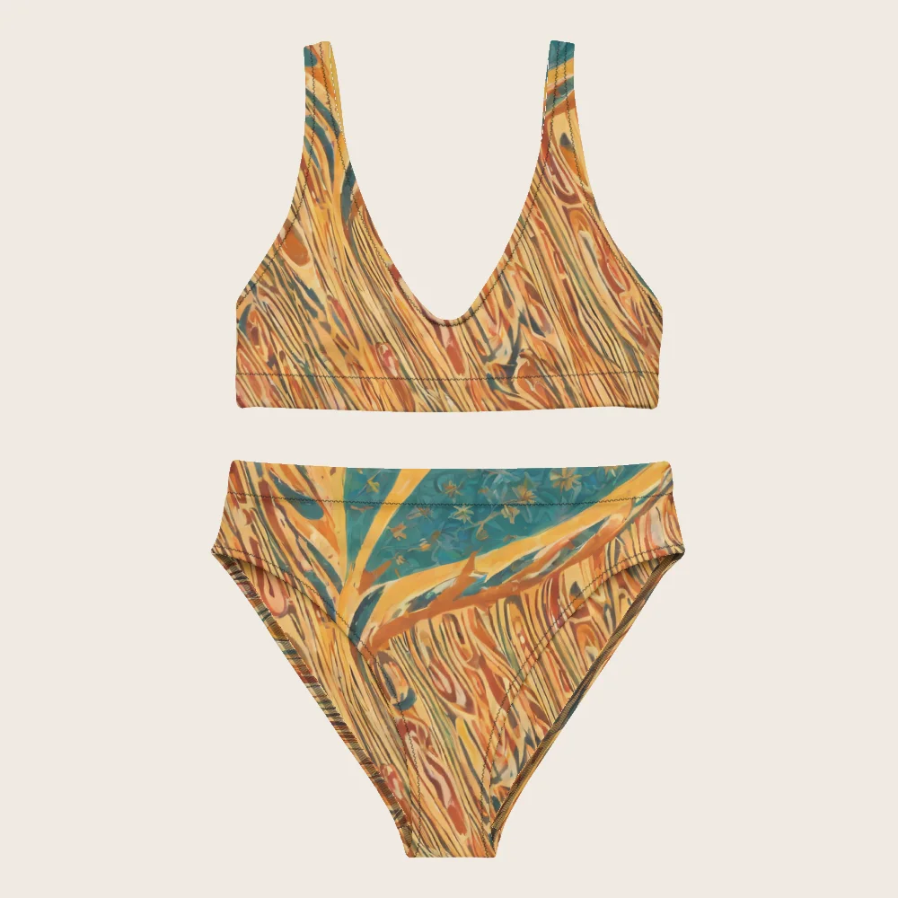 High-Waisted Bikini on model