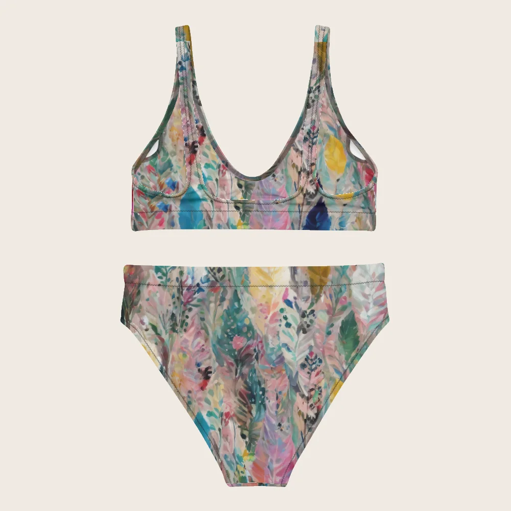 High-Waisted Bikini on model