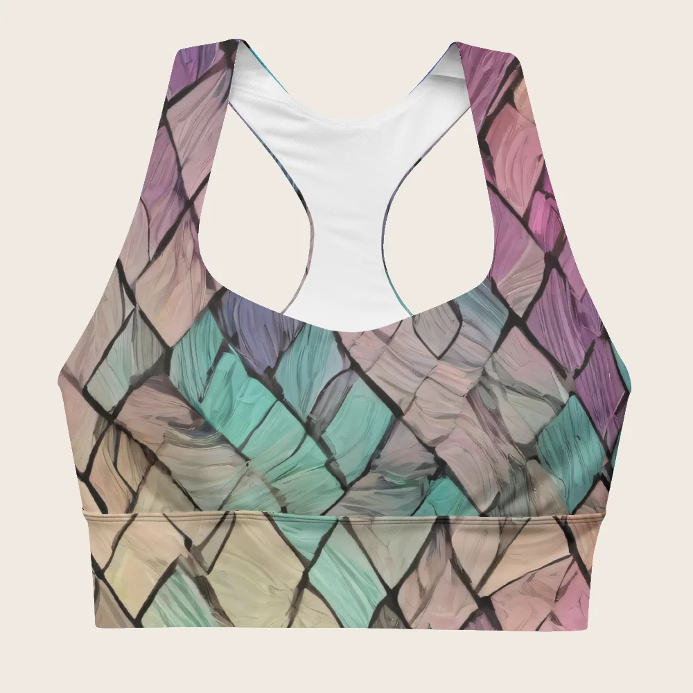 Longline Sports Bra on model