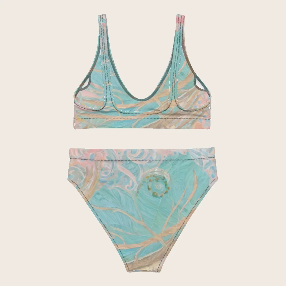 High-Waisted Bikini on model