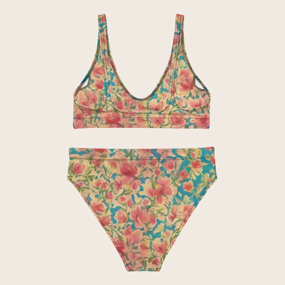 High-Waisted Bikini on model