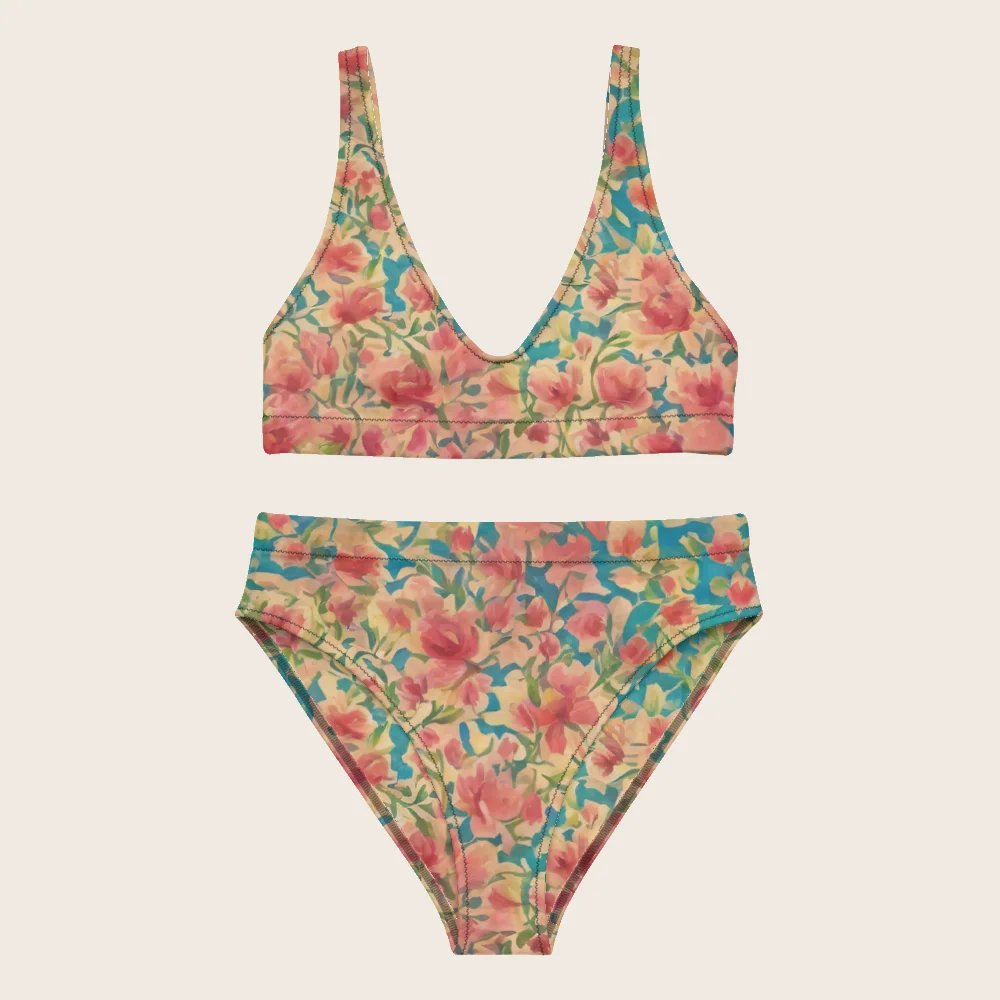 High-Waisted Bikini on model
