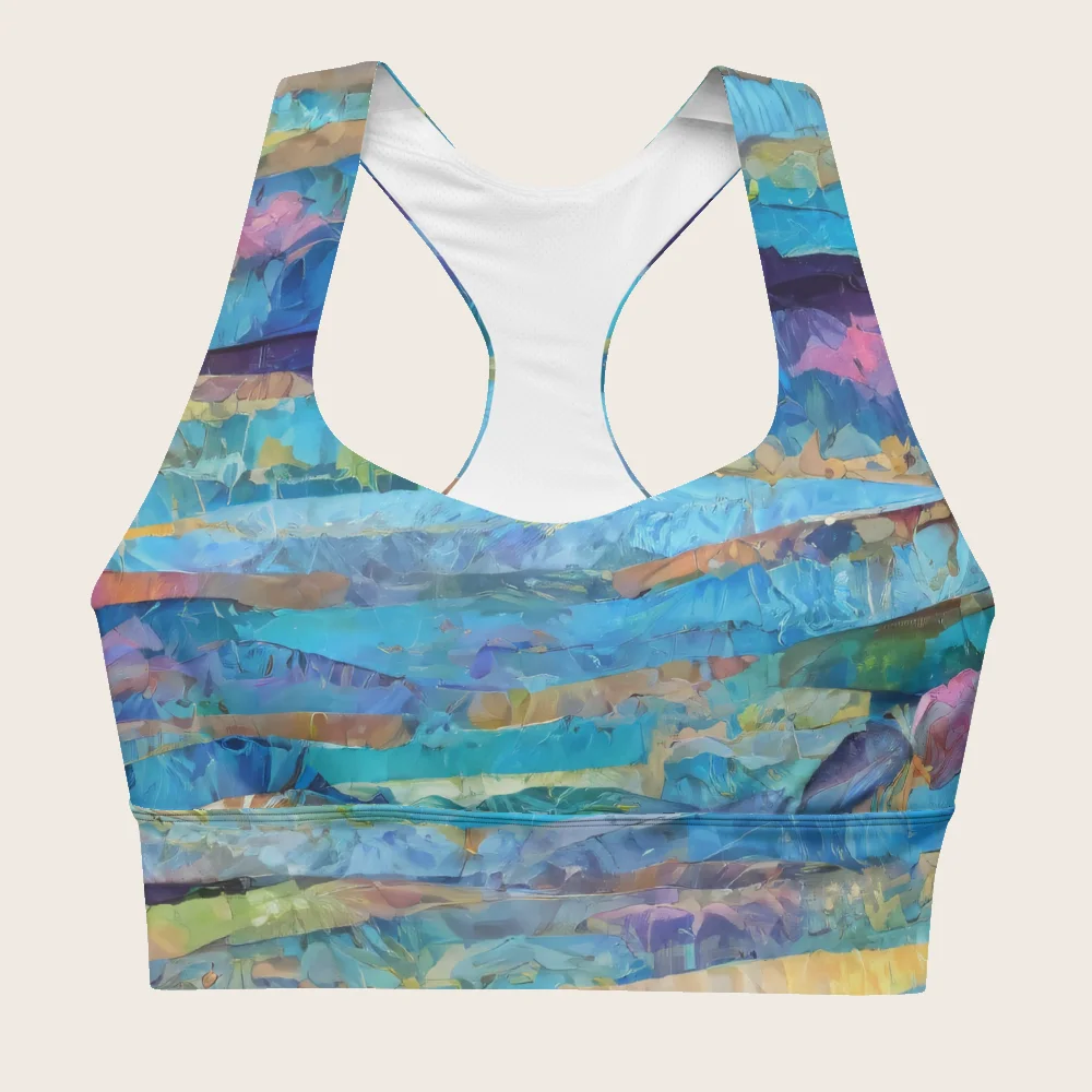 Longline Sports Bra on model