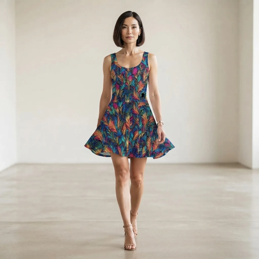 Skater Dress on model