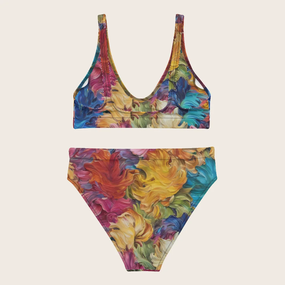 High-Waisted Bikini on model