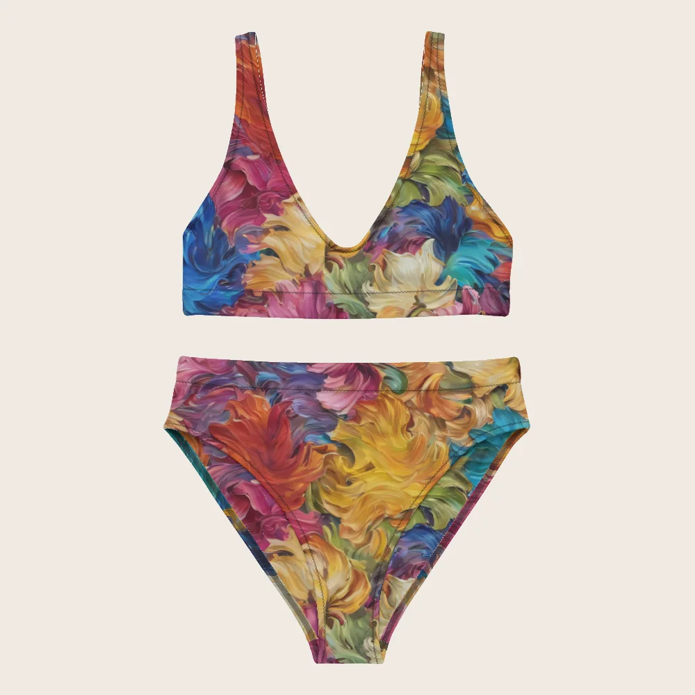 High-Waisted Bikini on model