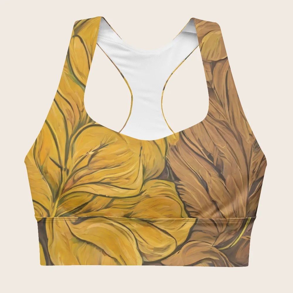 Longline Sports Bra on model