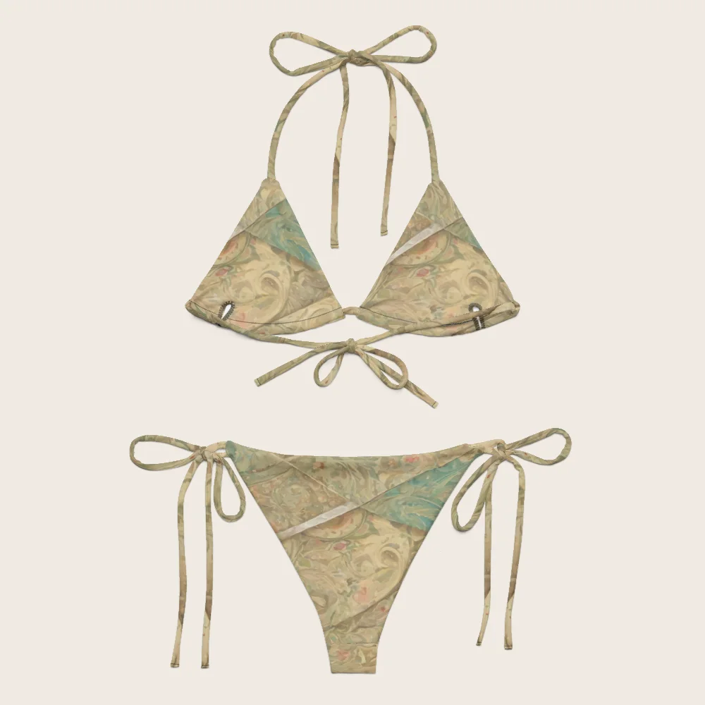 String Bikini on model