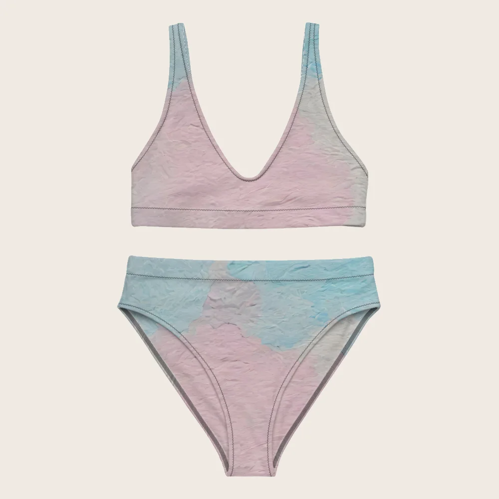High-Waisted Bikini on model