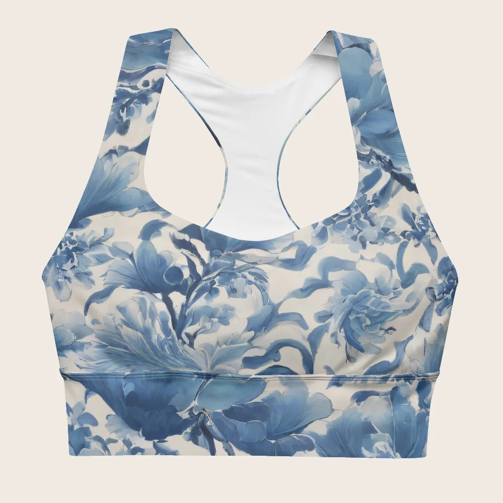 Longline Sports Bra on model