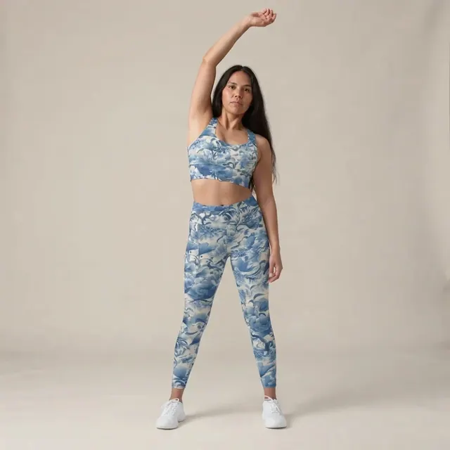 Longline Sports Bra, one-of-one design 16928639