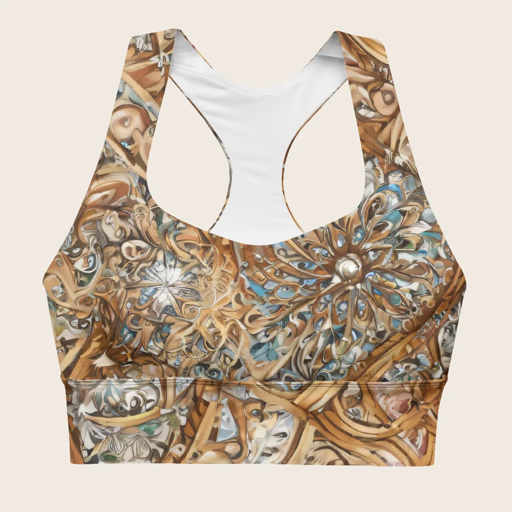 Longline Sports Bra on model